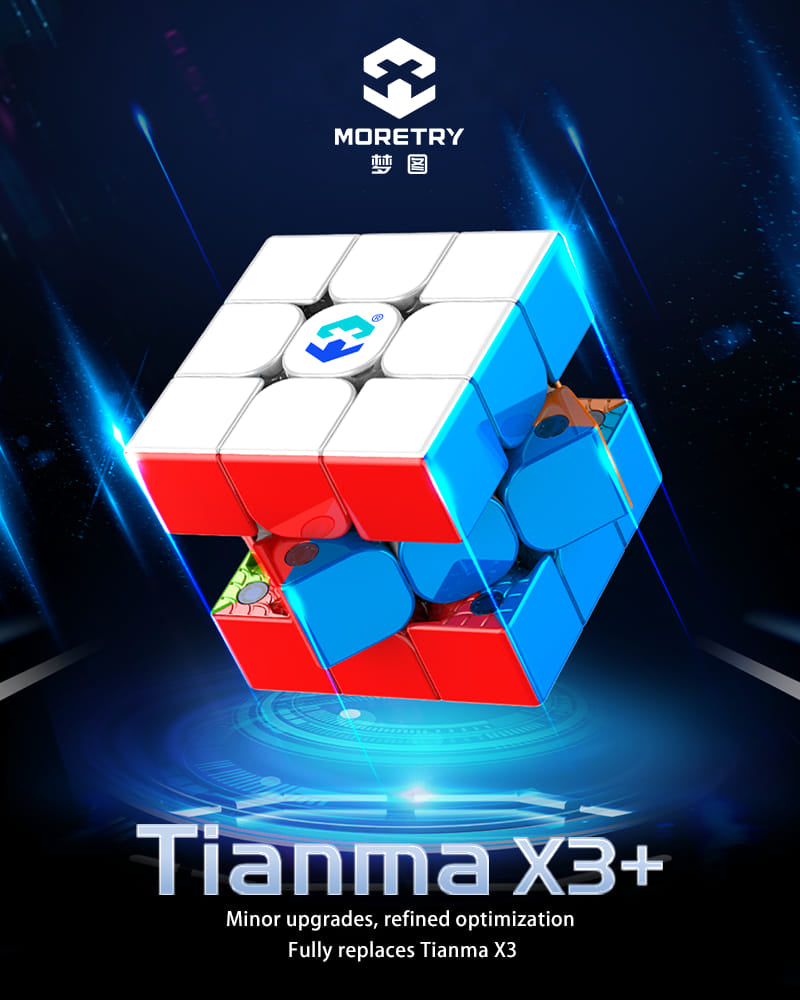 Moretry Tianma X3 / X3+ Triple Magnetic 3x3 (Glossy / UV)